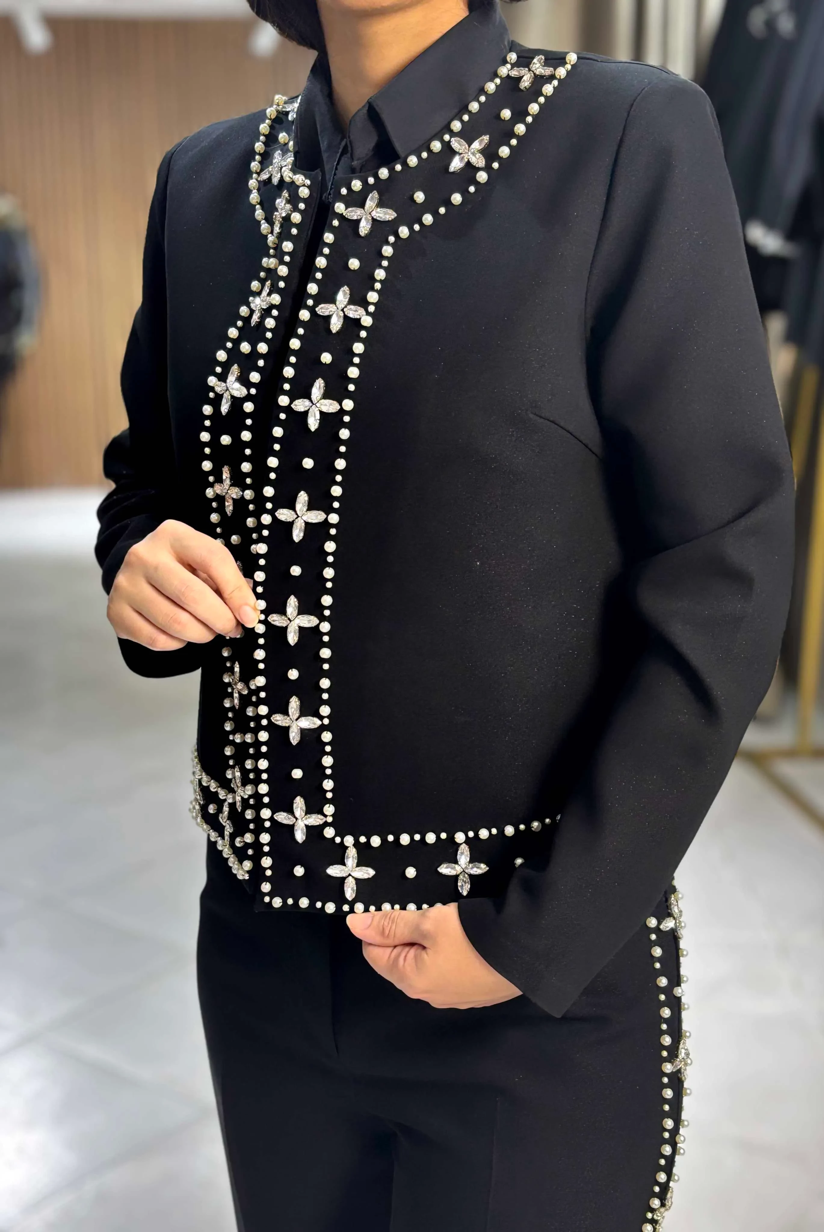 ست جواهر دوزی مروارید