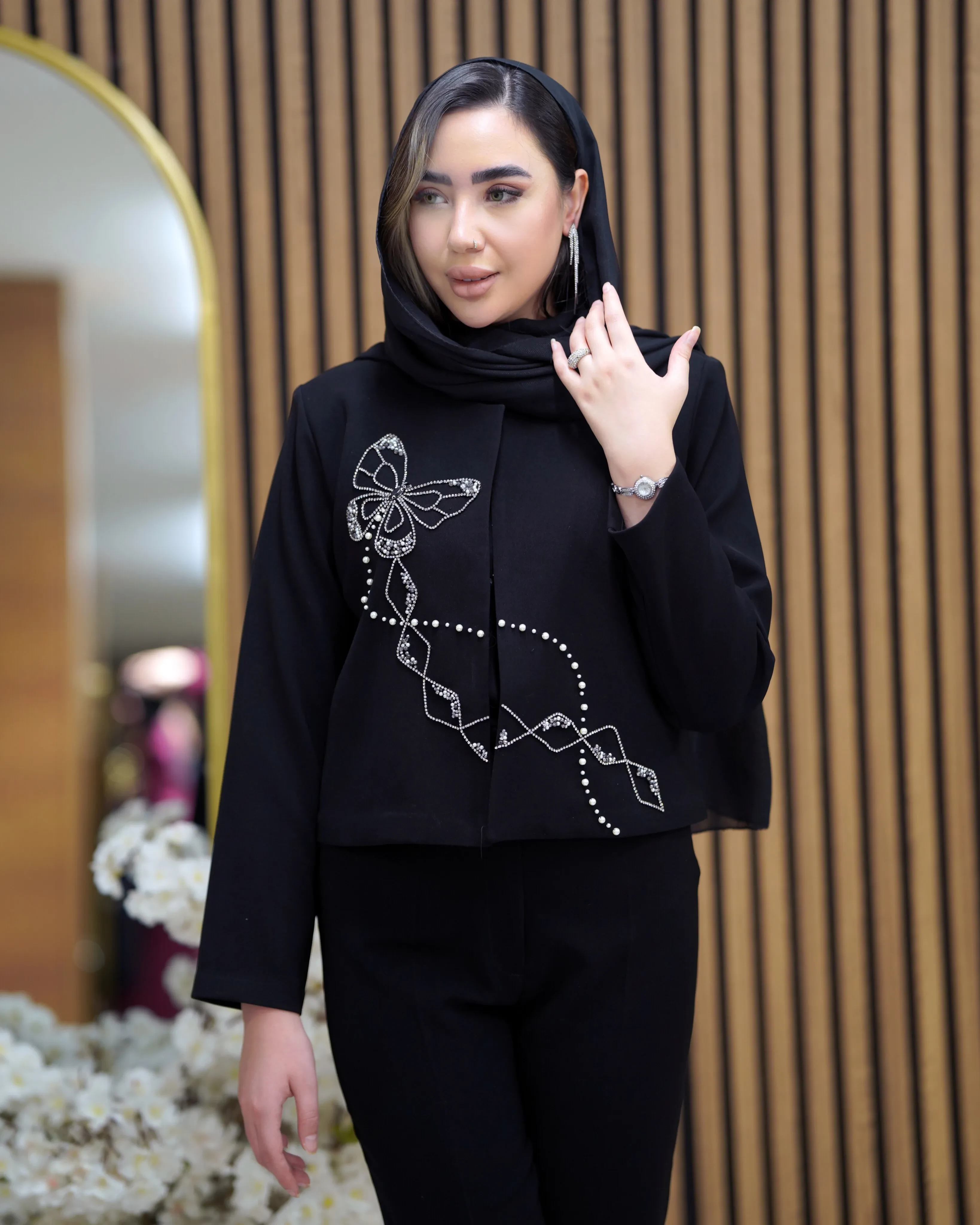 ست کت کراپ و شلوار مدل ترلان