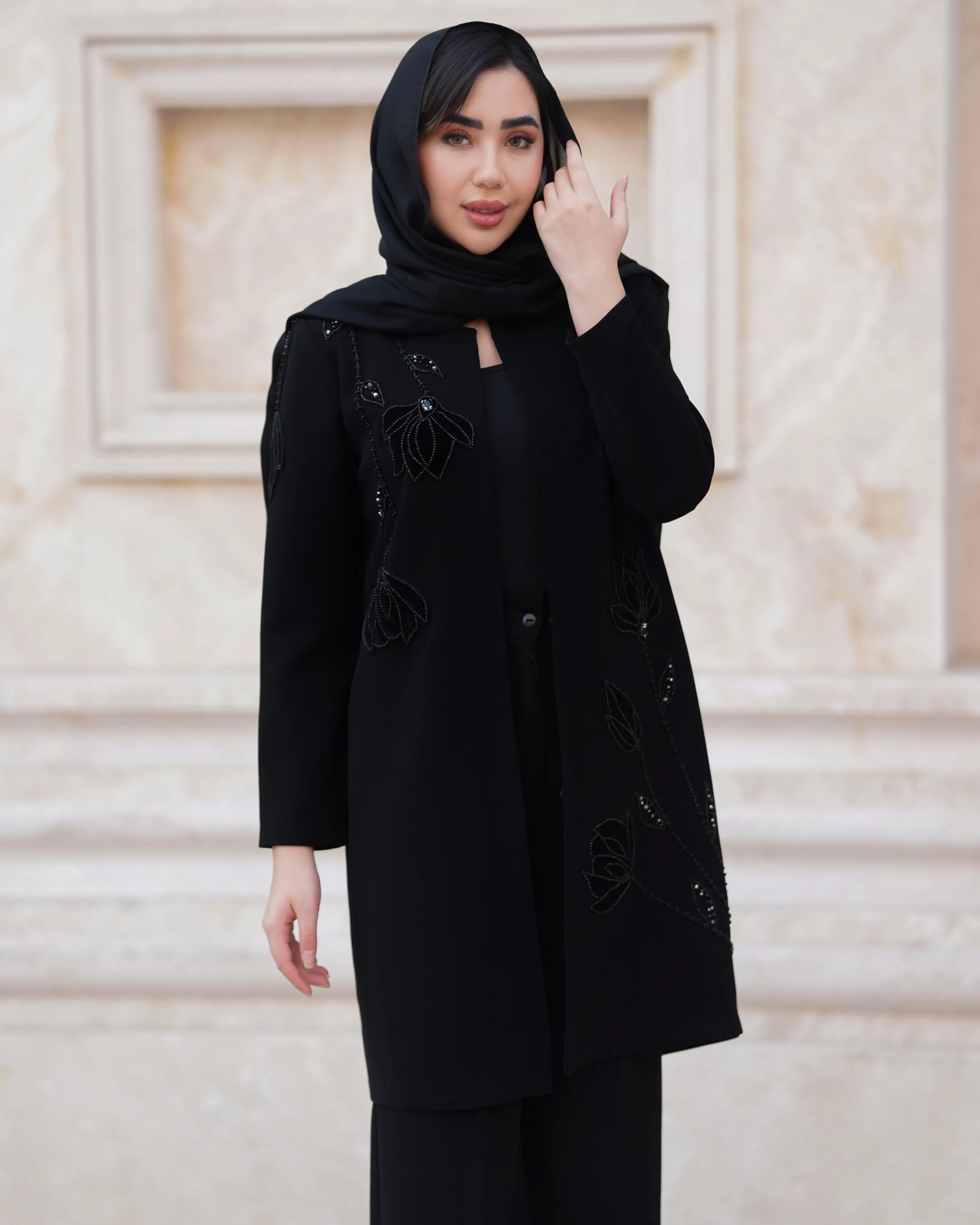 کت جواهردوزی شده مدل زمرد