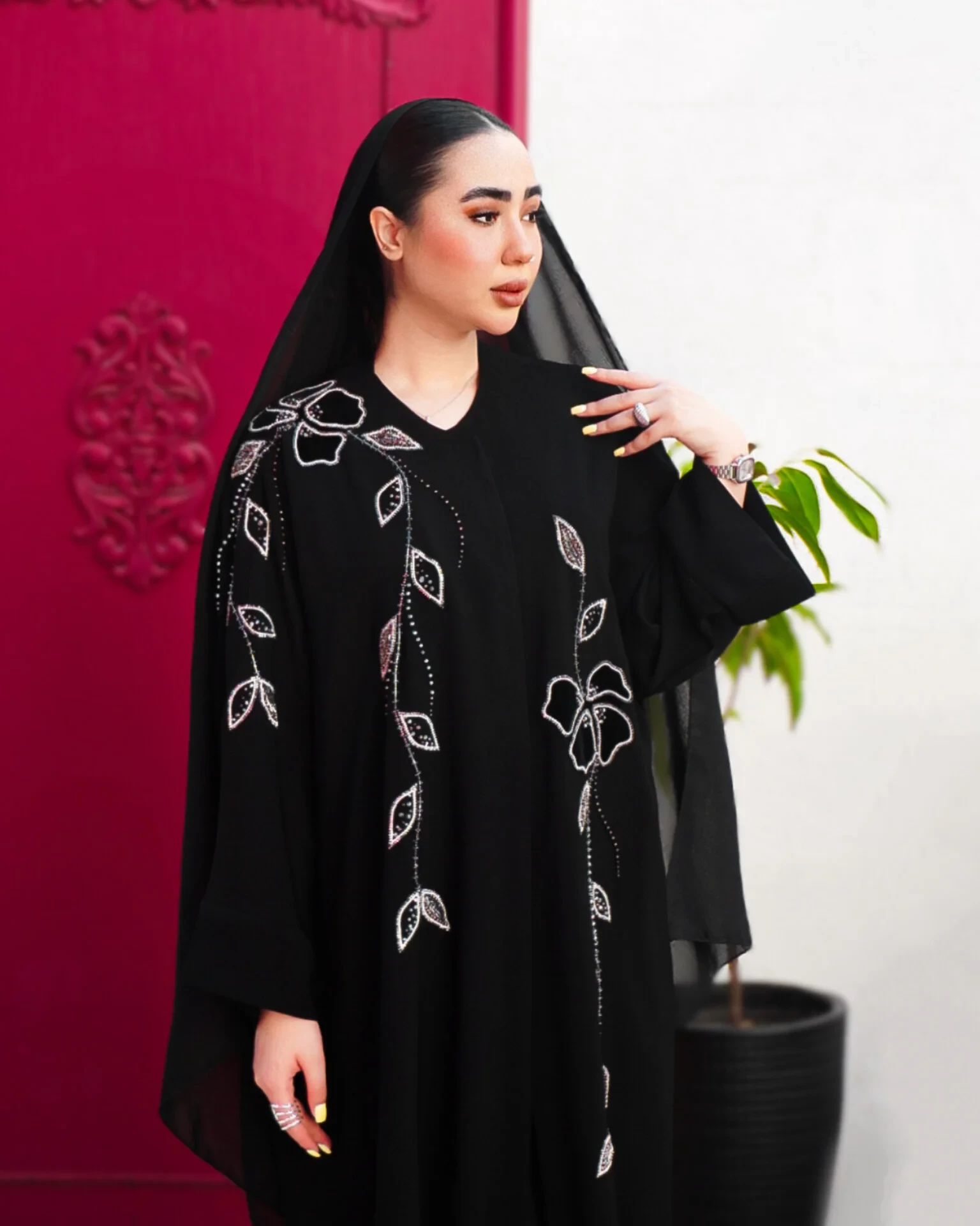 عبا جلو باز جواهردزی مدل شقایق