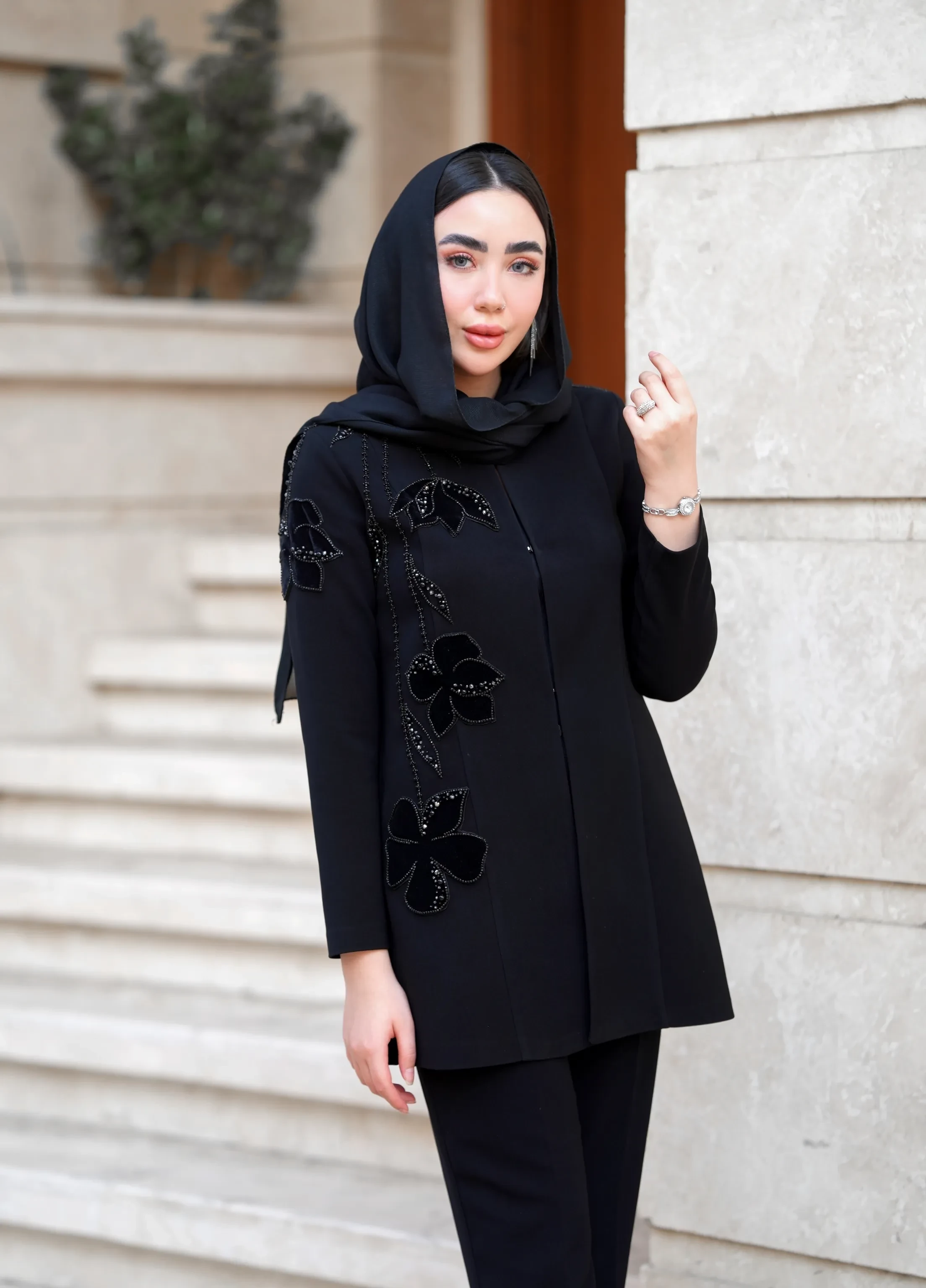 کت جواهردوزی مدل ارکیده