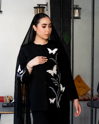 کت جواهردوزی شده مدل پرند