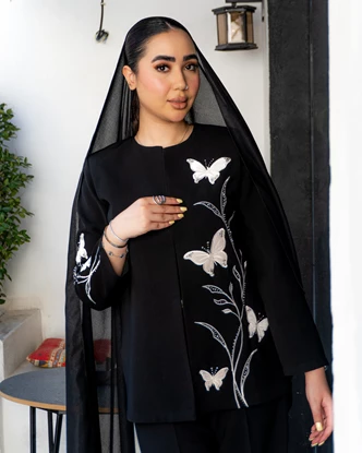 کت جواهردوزی شده مدل پرند