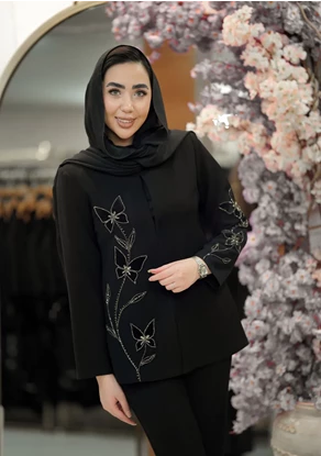 کت جواهردوزی شده مدل پرند