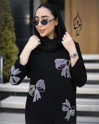 کت جواهر دوزی مدل پاپیون نگارین