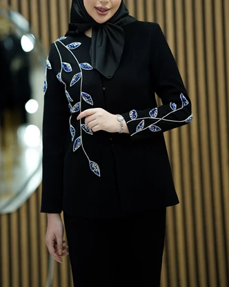 کت جواهر دوزی مدل روژین