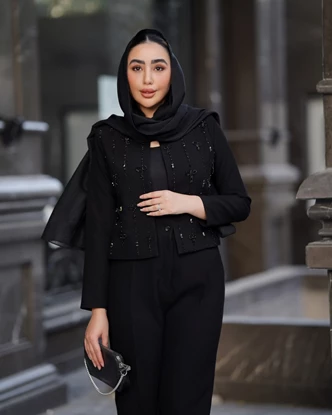 کت تک جواهردوزی  مدل پاپیون