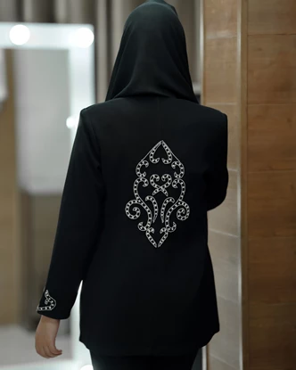 کت جواهردوزی شده مدل ملکا