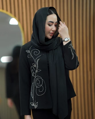 کت جواهردوزی شده مدل شمیم