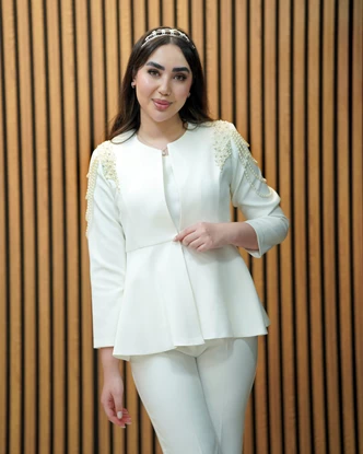 کت شلوار محضری مروارید 