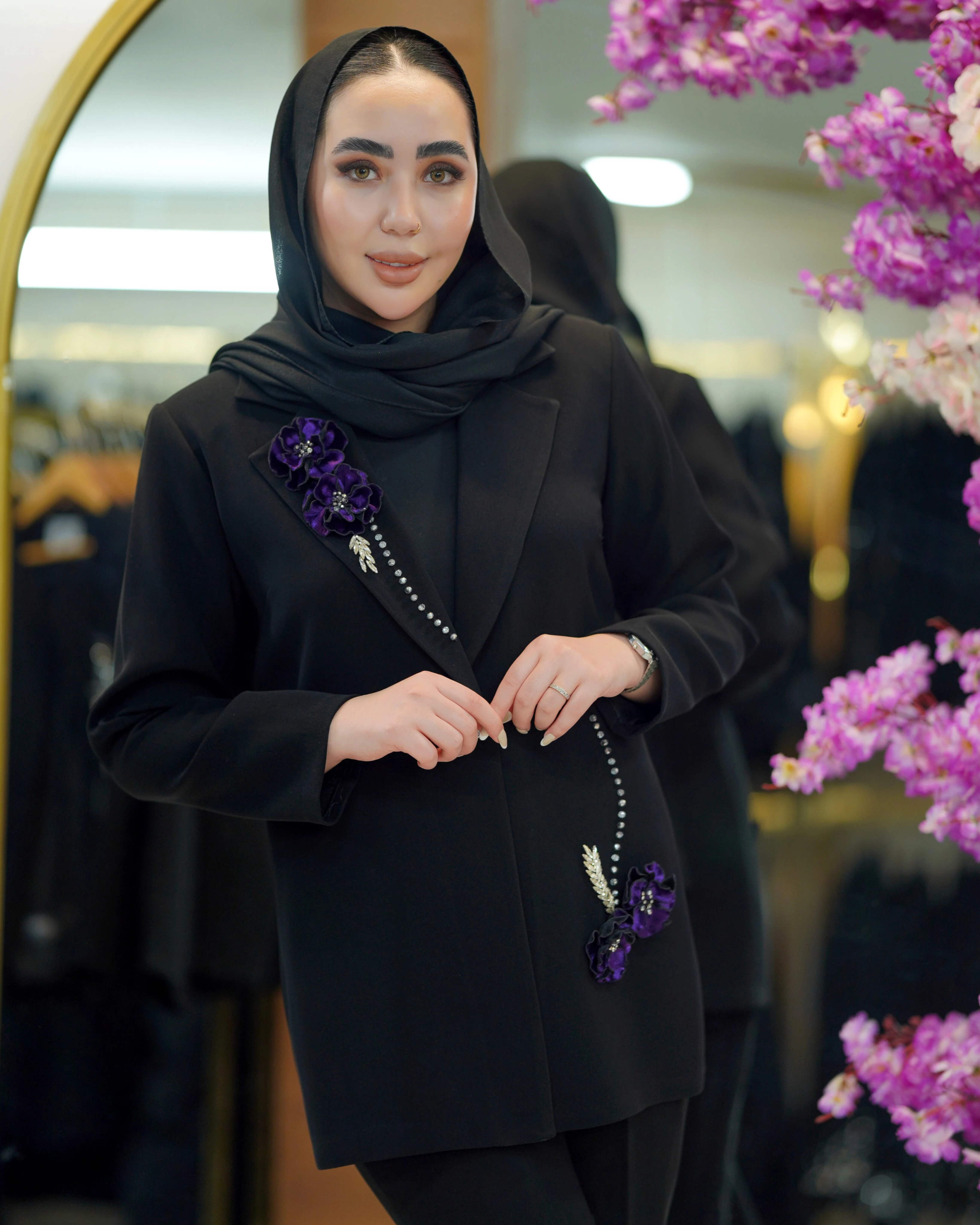 کت یقه انگلیسی جواهردوزی مدل سوگل