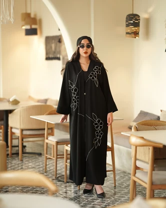 عبا جلو باز مدل ماه گل