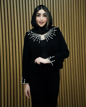 ست کت کراپ و شلوار مدل آسنات