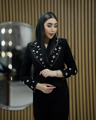 ست کت کراپ و شلوار مدل یاسمین 