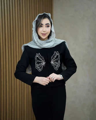 کت تک کراپ مدل پرنیان