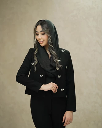 ست کت کراپ و شلوار مدل ساره