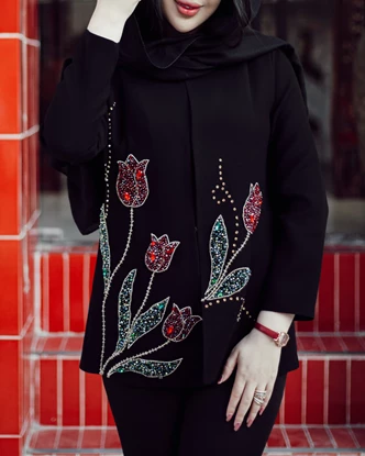 کت جواهر دوزی مدل یاقوت