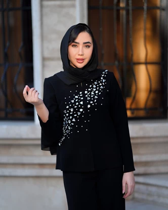 کت جواهردوزی شده مدل طنین