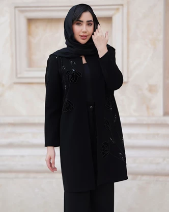کت جواهردوزی شده مدل زمرد