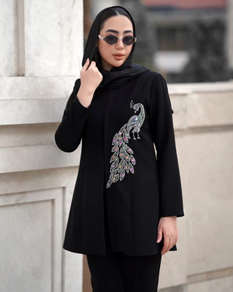 کت جواهردوزی مدل طاووس