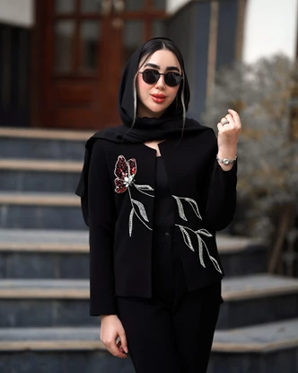 کت جواهردوزی شده مدل پرمیلا