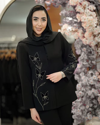کت جواهردوزی شده مدل پرند