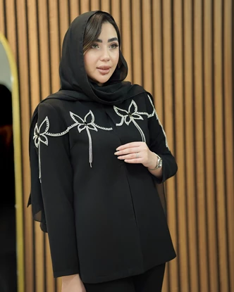 کت جواهردوزی شده مدل پروا