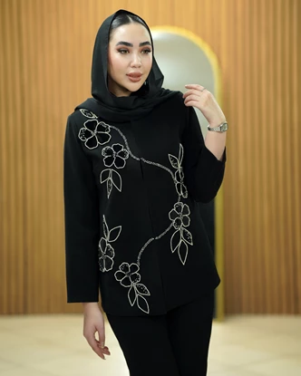 کت جواهردوزی شده مدل ماهگل