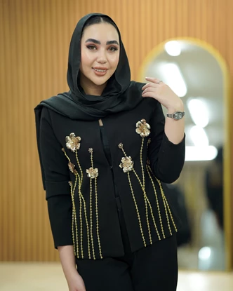 کت جواهردوزی شده مدل ماهک