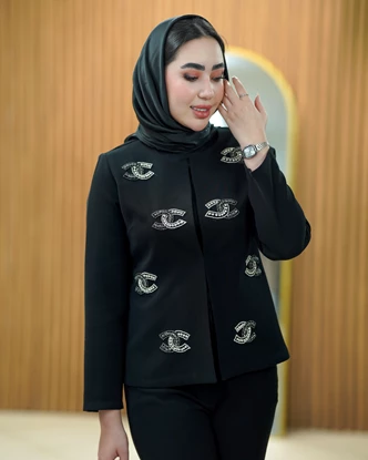 کت جواهردوزی شده مدل شَنِل