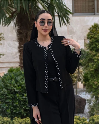 ست کراپ کت و شلوار مدل پریسا 