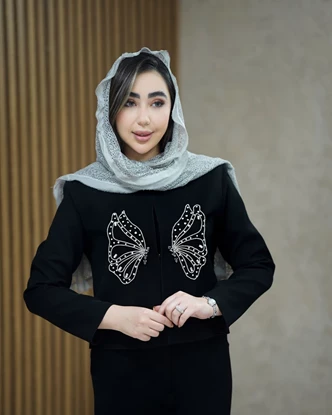 کت کراپ و شلوار پرنیان
