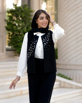 وست تک جواهردوزی شده مدل طنین