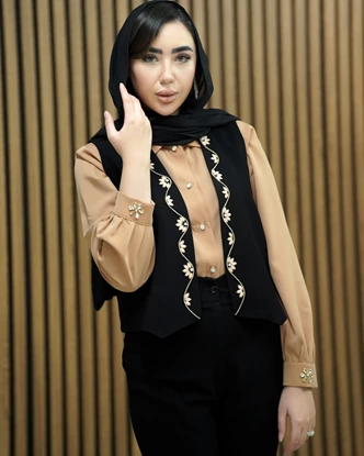 وست تک جواهردوزی مدل مه گل